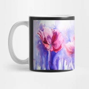 Pink Poppy Explosion Mug